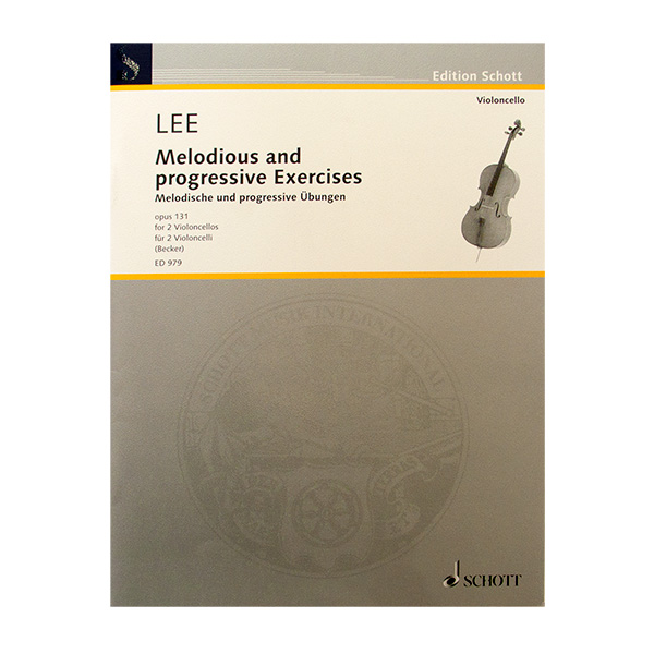 LEE Melodious and progressive Exercises Opus 131 for 2 Violoncellos