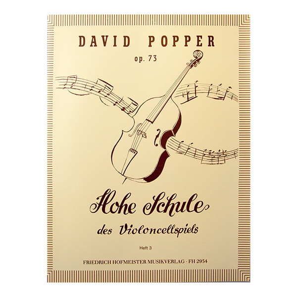 David Popper op.73 Hohe Schule des Violoncellspiels Heft 3
