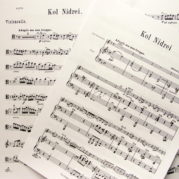 Max Bruch Kol Nidrei Op.47 voor cello en piano