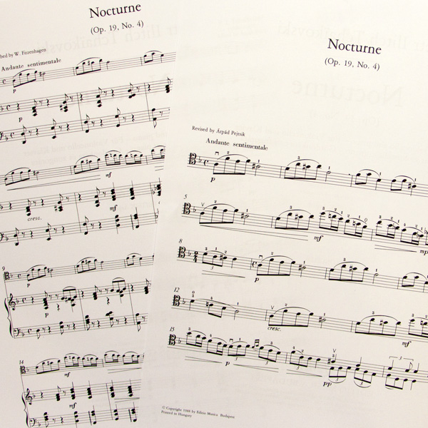 Tchaikovski Nocturne Opus 19 No.4 cello en piano