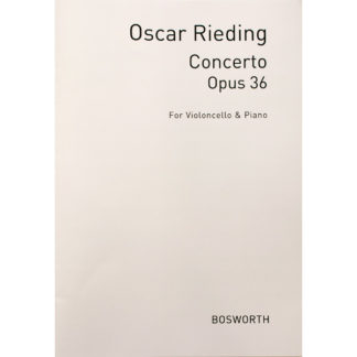 Oscar Rieding Concerto Opus 36 voor cello en piano