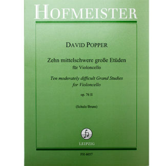 David Popper Zehn mittelschwere grosse Etüden für Violoncello op. 76 II