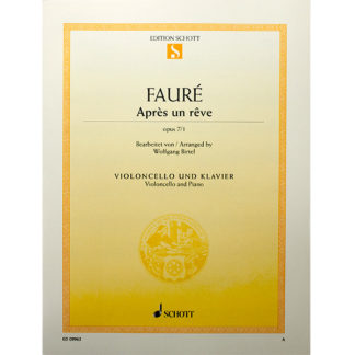Fauré Apres un Rêve opus 7/1 cello en piano