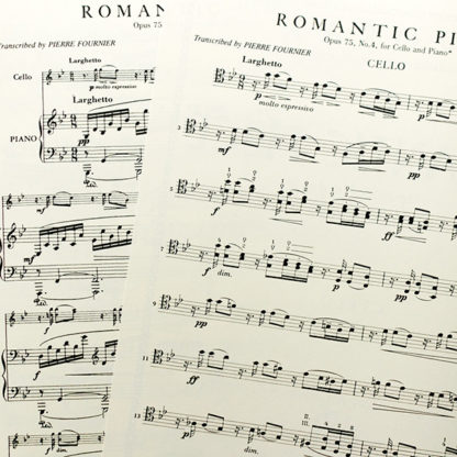 Dvorák Romantic Piece Opus 75 no. 4 for cello and piano