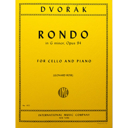 Dvorák Rondo g minor Op.94 cello and piano