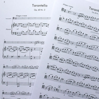 Tarantella für Cello und Klavier MCV1037 Goltermann