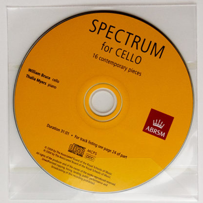 Spectrum for cello contemporary pieces