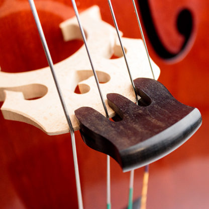 Cello Sourdine Ebbenhout - hoe plaatsen op de kam?