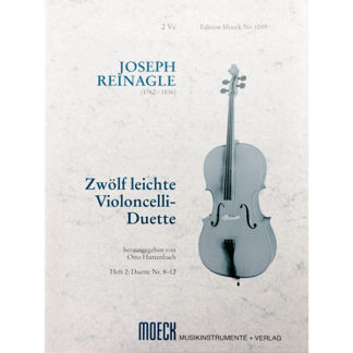Joseph Reinagle 12 leichte violoncelli-Duette Heft 2
