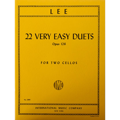Lee 22 very easy Duets Opus 126 for two cellos