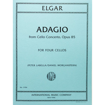 Elgar Adagio from Cello Concerto, Opus 85 for four Cellos