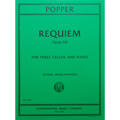 Requiem Opus 66 Popper voor drie cello's en piano