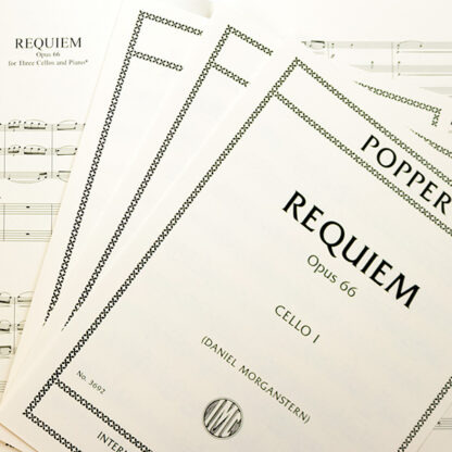 Requiem Opus 66 Popper voor drie cello's en piano