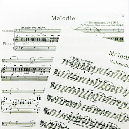 Sergei Rachmaninov Melodie for cello & piano