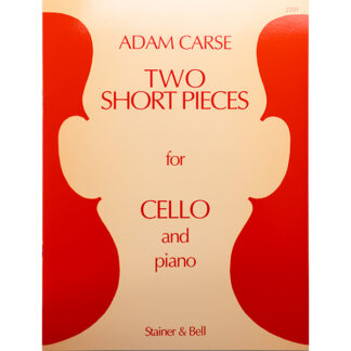 Adam Carse Two Short Pieces for cello and piano