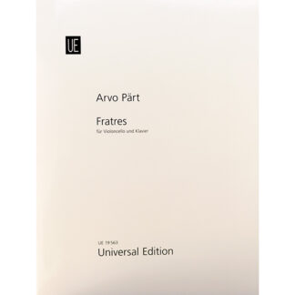 Arvo Pärt Fratres Cello en piano bladmuziek