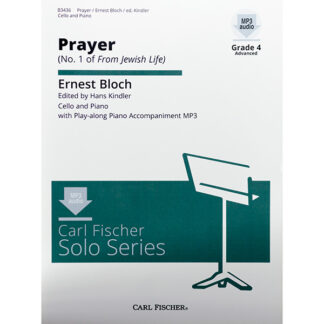 Ernest Bloch Prayer (No. 1 from Jewish Life) Cello en Piano met mp3