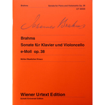 Brahms Sonate for Piano and Violoncello Op.38