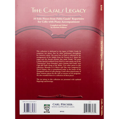 The Casals Legacy 10 Solo Pieces for Cello and Piano