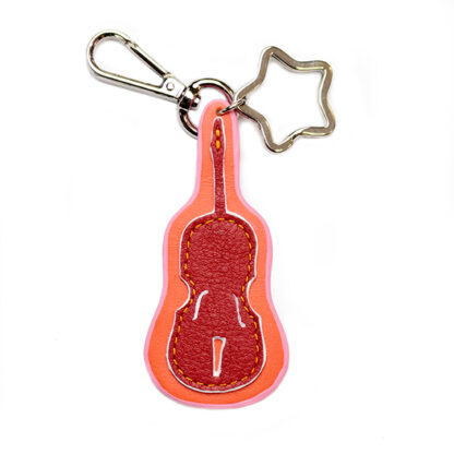 Cello Sleutelhanger Bam rood met oranje