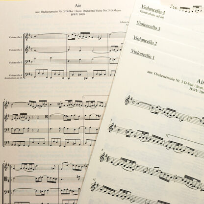 Bach Air BWV 1068 Cello Kwartet 4 celli