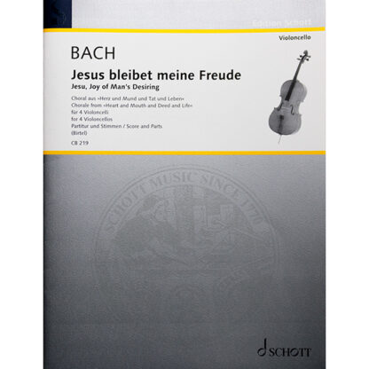 Bach Jesus bleibet meine Freude für 4 violoncelli cellokwartet