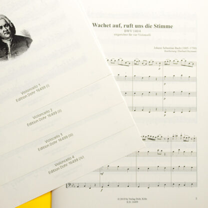 Bach Wachet auf, ruft uns die Stimme BWV 140,4 Cello kwartet