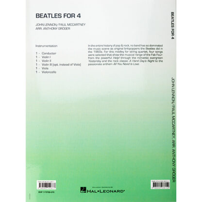 Beatles for 4 String Quartet Strijkkwartet