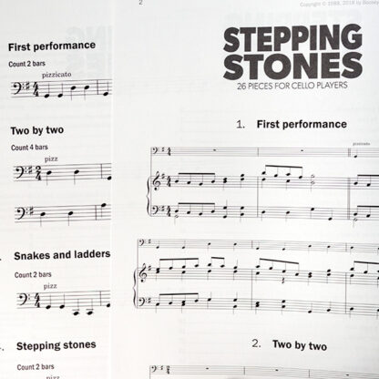 Stepping Stones 26 pieces for cello players with piano accompaniment
