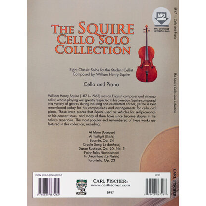 The Squire Cello Solo Collection cello and piano Carl Fisher