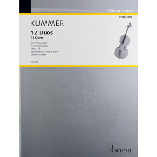Kummer 12 Duos Duets Opus 105 2 violoncellos violoncelli