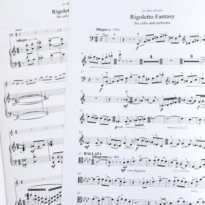 Rigoletto Fantasy for cello and piano Mats Lidström Cellowinkel