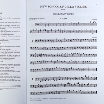 New School of Cello Studies Book 1 Preliminary Grade Percy Such