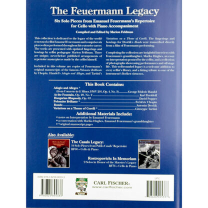 The Feuermann Legacy six solo pieces for cello with piano accompaniment