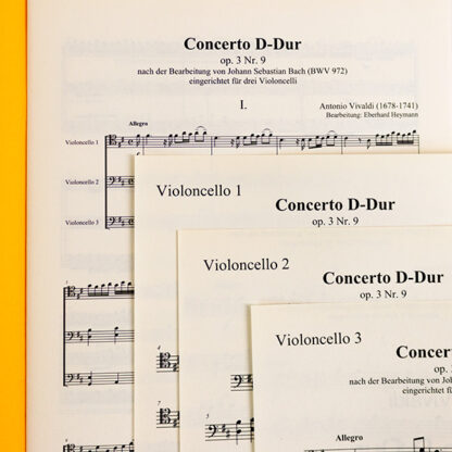Concerto D-dur op.3 nr.9 für Violoncello Trio Antonio Vivaldi