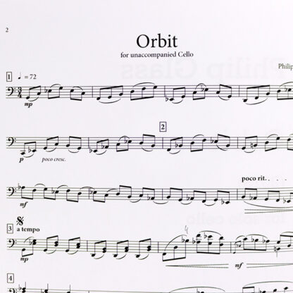 Orbit for solo cello - Philip Glass