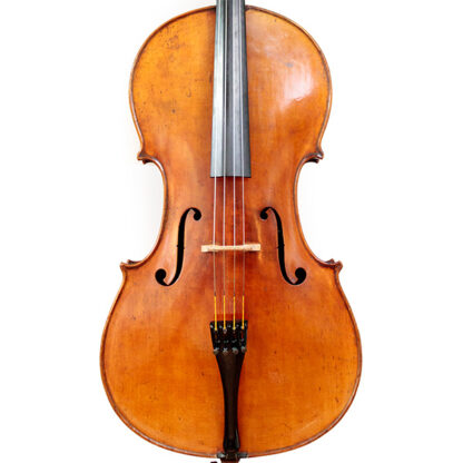 19e eeuwse Duitse oude cello in de cellowinkel