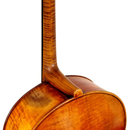 19e eeuwse Duitse oude cello hals achterkant