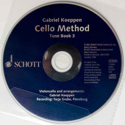 Cd Tune Book Volume 3 Gabriel Koeppen (uitg. Schott) Methode: Have fun playing the cello