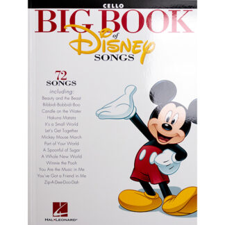 Big Book of Disney Songs Cello, met 72 composities van Walt Disney filmmuziek