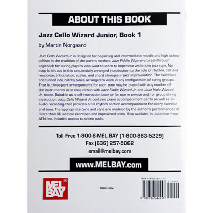 Jazz Cello Wizard Junior, Book 1 (Martin Norgaard)