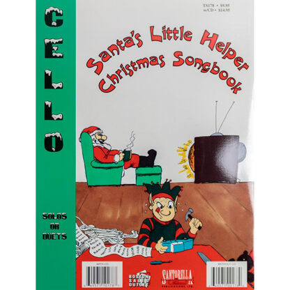 Santa's little helper Christmas Songbook Cello met cd solo of duetten duo