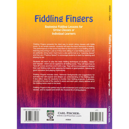 Fiddling Fingers Cello mp3 audio Beginning Fiddling Lessons for String Classes or Individual Learners