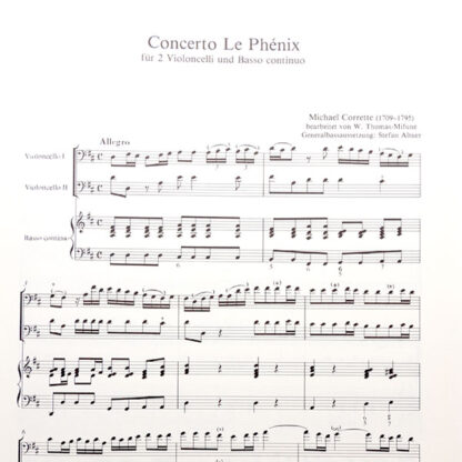 Concerto 'Le Phénix' für 2 violoncelli und Basso continuo Corrette