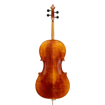 Achterkant La Lutherie D'Art Stradivarius Antique cello te koop in de cellowinkel