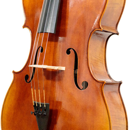 Voorblad rechts La Lutherie D'Art Stradivarius Antique cello te koop in de cellowinkel