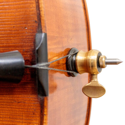Cello 4/4 Heinrich Gill Carcassi model detail cellopin