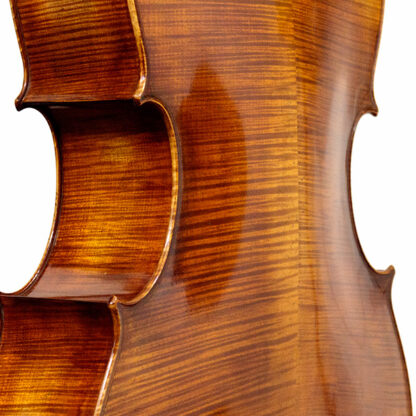 Cello 4/4 Heinrich Gill Rugeri model detail achterblad
