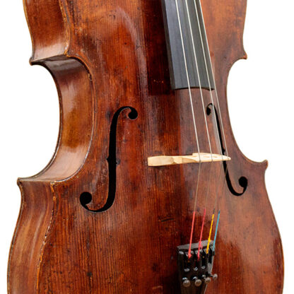 Cello door T. Perry & W. Wilkinson (Dublin, Ierland, 1808) detail voorblad