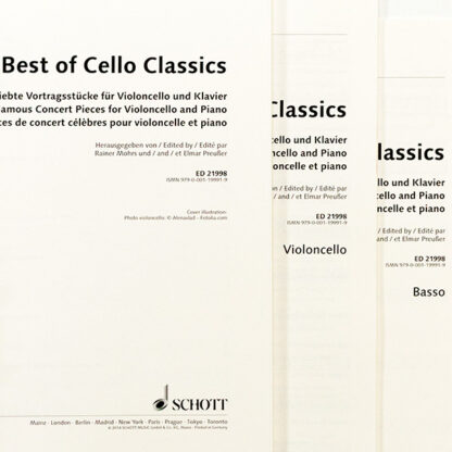 Best of Cello Classics - 15 famous concert pieces - cello en piano